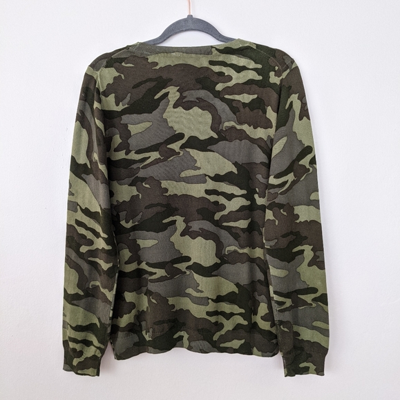 J. Crew Camo Teddie Sweater - Picture 6 of 11